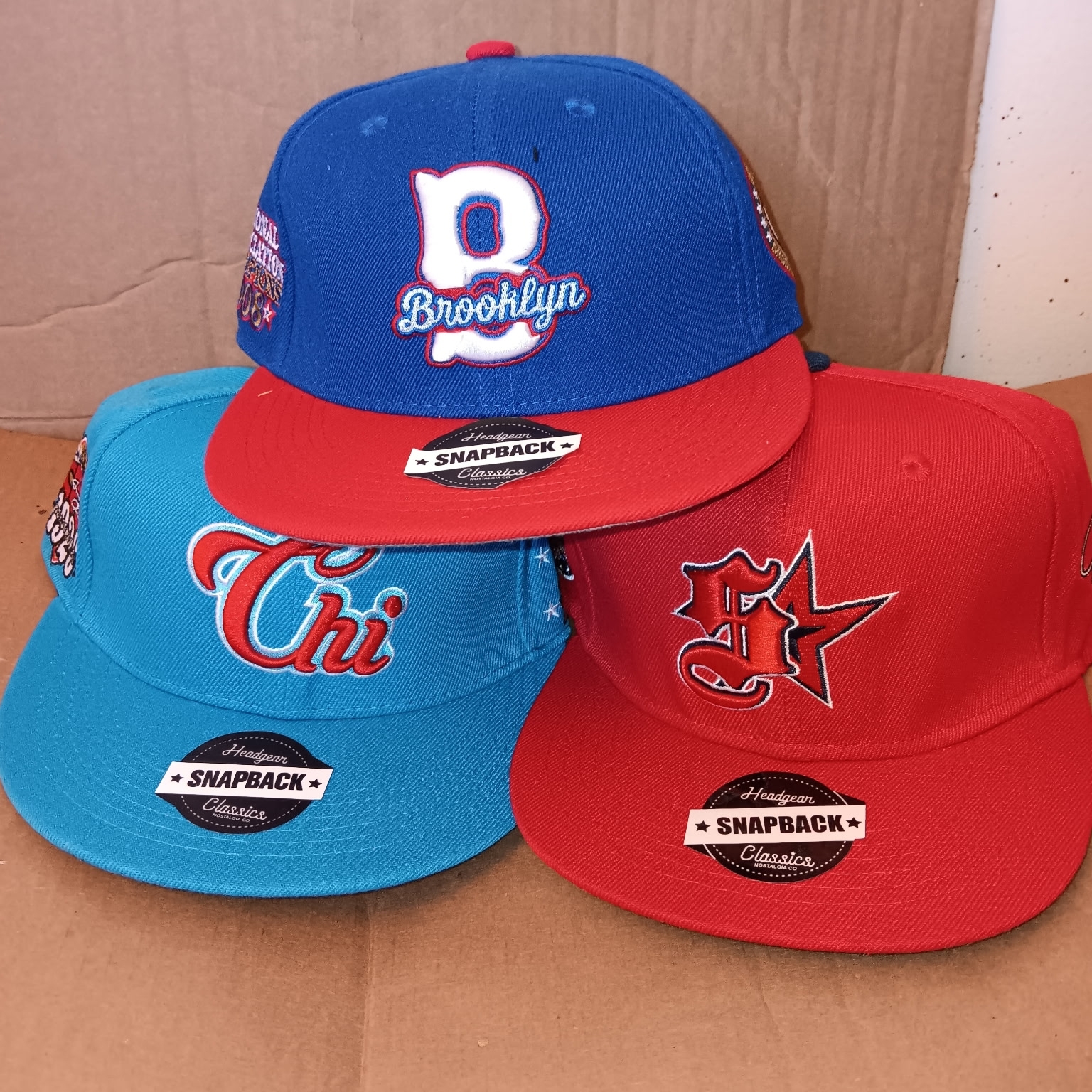 Three Snapback Cap Bundle